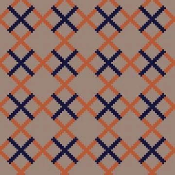 Argyle Fair Isle Seamless Pattern Design Stock Illustration