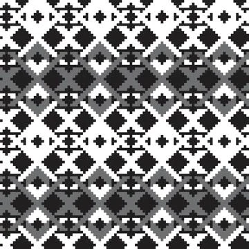 Argyle Fair Isle Seamless Pattern Design Stock Illustration