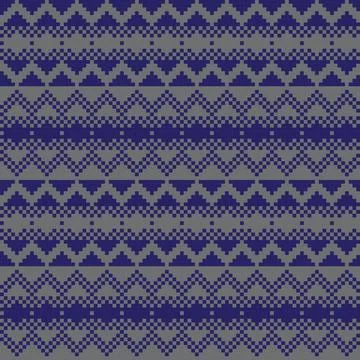 Argyle Fair Isle Seamless Pattern Design Stock Illustration