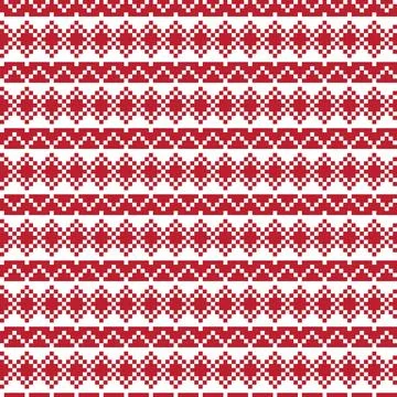Argyle Fair Isle Seamless Pattern Design Stock Illustration