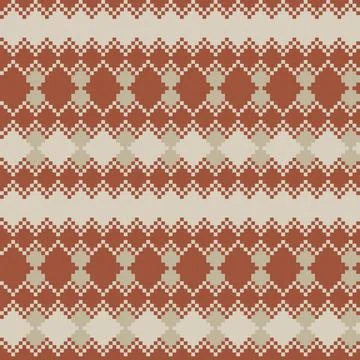 Argyle Fair Isle Seamless Pattern Design Illustrazione stock