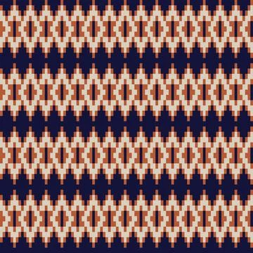 Argyle Fair Isle Seamless Pattern Design Stock Illustration