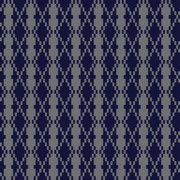 Argyle Fair Isle Seamless Pattern Design Stock Illustration