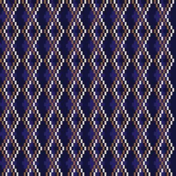 Argyle Fair Isle Seamless Pattern Design Illustrazione stock