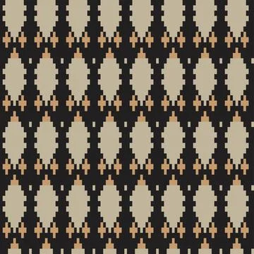 Argyle Fair Isle Seamless Pattern Design Illustrazione stock