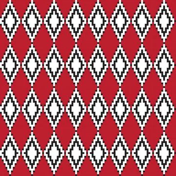 Argyle Fair Isle Seamless Pattern Design Stock Illustration