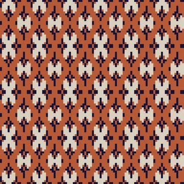 Argyle Fair Isle Seamless Pattern Design Stock Illustration