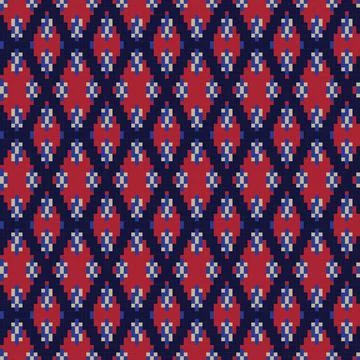 Argyle Fair Isle Seamless Pattern Design Stock Illustration