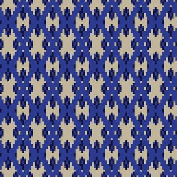 Argyle Fair Isle Seamless Pattern Design Stock Illustration