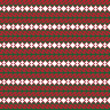 Argyle Fair Isle Seamless Pattern Design Stock Illustration