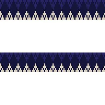 Argyle Fair Isle Seamless Pattern Design Illustrazione stock