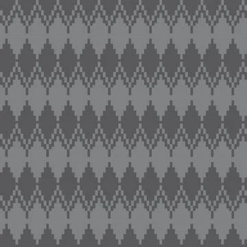 Argyle Fair Isle Seamless Pattern Design Stock Illustration