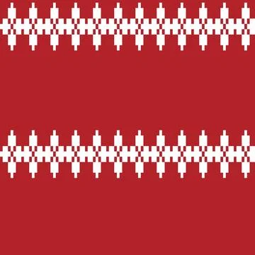 Argyle Fair Isle Seamless Pattern Design Stock Illustration