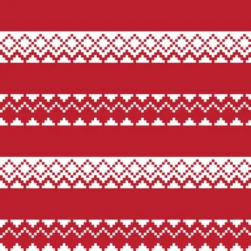 Argyle Fair Isle Seamless Pattern Design Illustrazione stock