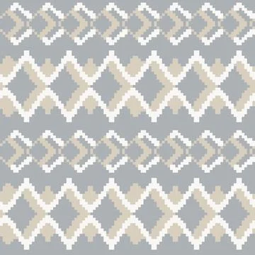 Argyle Knitting Grid seamless pattern design Stock Illustration
