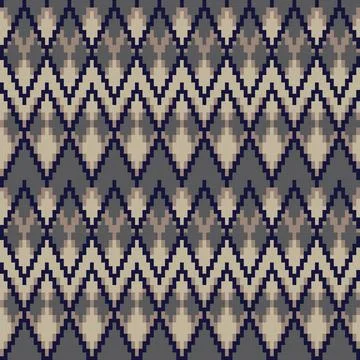 Argyle Knitting Seamless Pattern Design Illustrazione stock