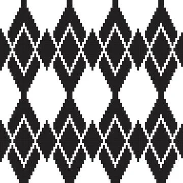 Argyle Knitting Seamless Pattern Design Stock Illustration