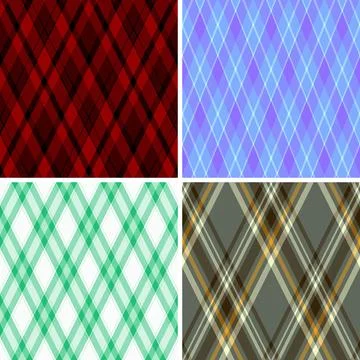 Argyle pack tailored for packaging of womens clothing. Coordinated diamonds p Stock Illustration