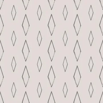 Argyle pattern from brush strokes. Vector diamond background. Seamless ornament Stock Illustration