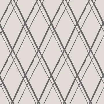 Argyle pattern from brush strokes. Vector diamond background. Seamless ornament Stock Illustration