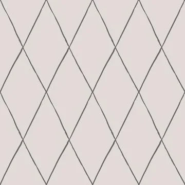 Argyle pattern from brush strokes. Vector diamond background. Seamless ornament Stock Illustration