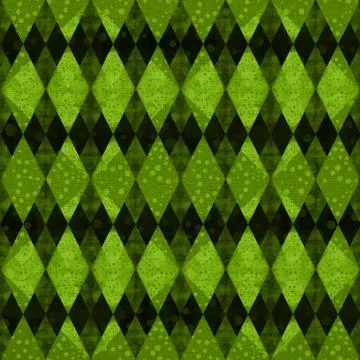 An argyle pattern fabric wallpaper in green and black colors. Perfect for bac Stock Illustration