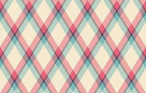 Argyle pattern of geometric rhombus. Harlequin check wallpaper design. Clas.. Stock Illustration