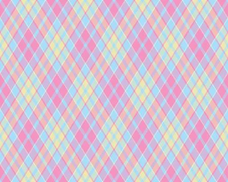 Argyle pattern of geometric rhombus. Harlequin check wallpaper design. Clas.. Stock Illustration