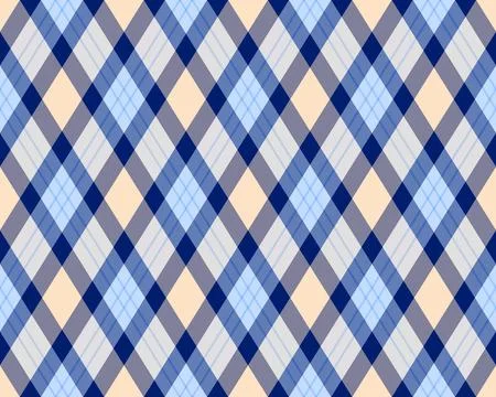 Argyle pattern of geometric rhombus. Harlequin check wallpaper design. Clas.. Stock Illustration