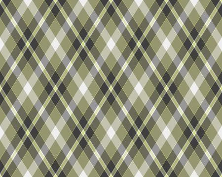 Argyle pattern of geometric rhombus. Harlequin check wallpaper design. Clas.. 库存插图