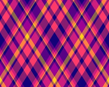 Argyle pattern of geometric rhombus. Harlequin check wallpaper design. Clas.. Stock Illustration