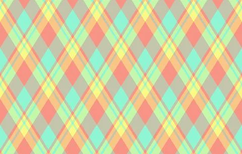Argyle pattern of geometric rhombus. Harlequin check wallpaper design. Clas.. Illustrazione stock