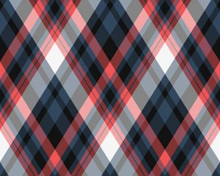 Argyle pattern of geometric rhombus. Harlequin check wallpaper design. Clas.. Illustrazione stock