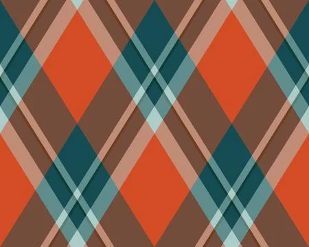 Argyle pattern of geometric rhombus. Harlequin check wallpaper design. Clas.. Illustrazione stock