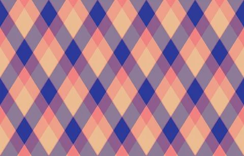 Argyle pattern of geometric rhombus. Harlequin check wallpaper design. Clas.. Stock Illustration