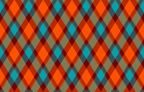 Argyle pattern of geometric rhombus. Harlequin check wallpaper design. Clas.. Stock Illustration