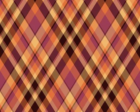 Argyle pattern of geometric rhombus. Harlequin check wallpaper design. Clas.. Stock Illustration