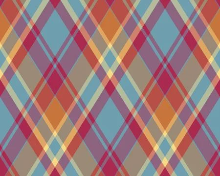 Argyle pattern of geometric rhombus. Harlequin check wallpaper design. Clas.. Stock Illustration