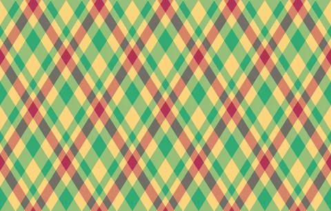 Argyle pattern of geometric rhombus. Harlequin check wallpaper design. Clas.. Illustrazione stock