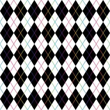 Argyle pattern seamless background. Vector. Stock Illustration