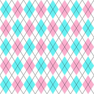 Argyle pattern seamless background. Vector. Stock Illustration