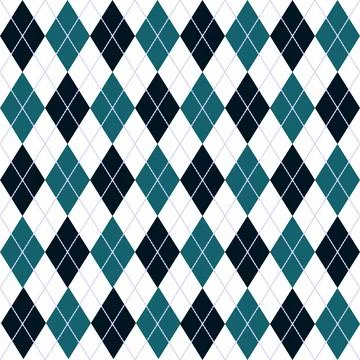 Argyle pattern seamless background. Vector illustration.	 Stock Illustration