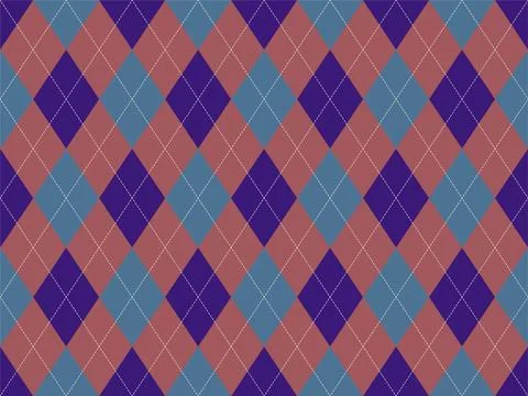 Argyle pattern seamless. Fabric texture background. Classic argill vector orn Illustrazione stock