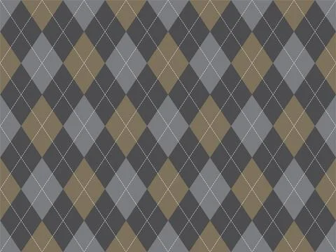 Argyle pattern seamless. Fabric texture background. Classic argill vector orn Stock Illustration