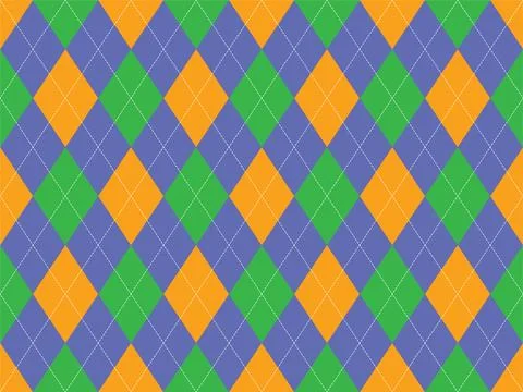 Argyle pattern seamless. Fabric texture background. Classic argill vector orn Stock Illustration
