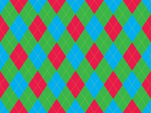 Argyle pattern seamless. Fabric texture background. Classic argill vector orn Stock Illustration