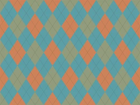 Argyle pattern seamless. Fabric texture background. Classic argill vector orn Stock Illustration