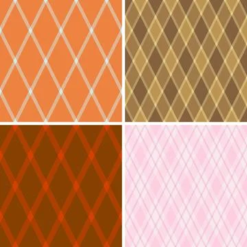 Argyle pattern set optimized for lookbooks, catalogs, and e-commerce. Strong  イラスト素材