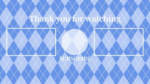 Argyle pattern YouTube end card ending screen motion graphics 库存影片 167723613