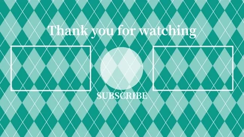 Argyle pattern YouTube end card ending screen motion graphics 库存影片 167723680